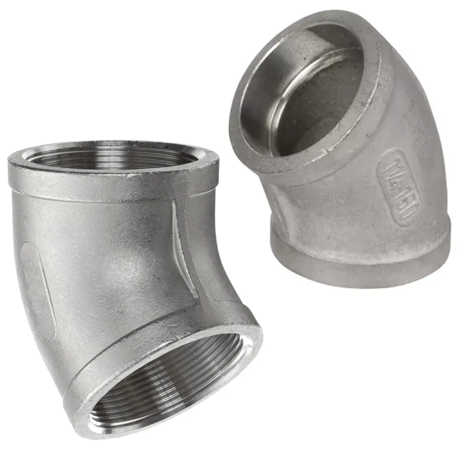 150 lb Stainless Steel Cast 45 Degree Elbows