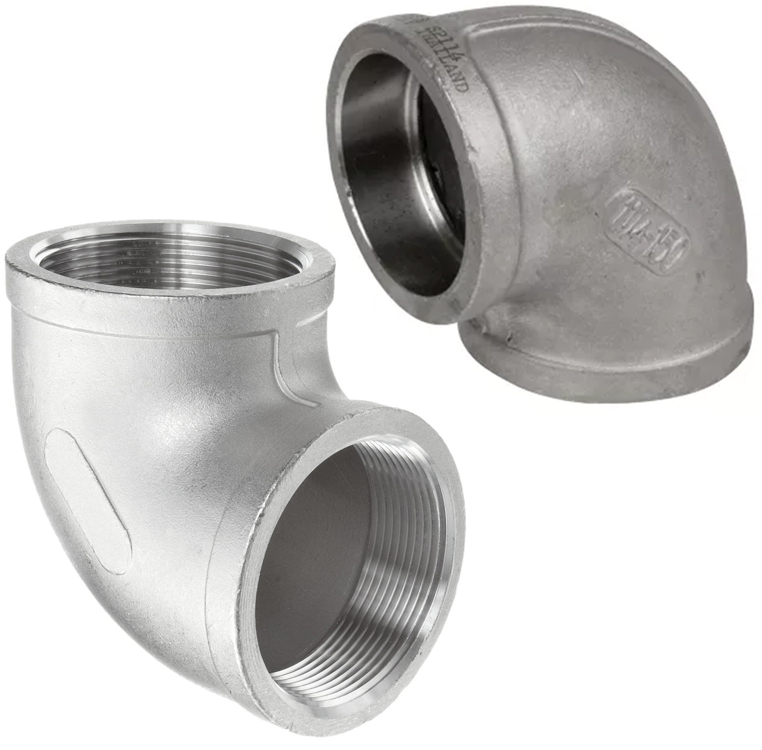 FOX Stainless Steel Exhaust Pipe Elbow 90° – 50mm, Universal Weld-On, DIY Exhaust Build