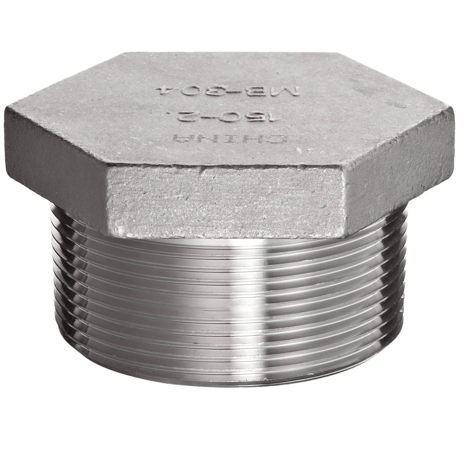 150 lb Stainless Steel Cast Hex Plugs