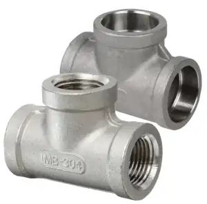 thumbnail interactive-video image 1 of 3" NPT 90° Street Elbow – 304 Stainless Steel, Male-to-Female (SS101141304) 1 of 2