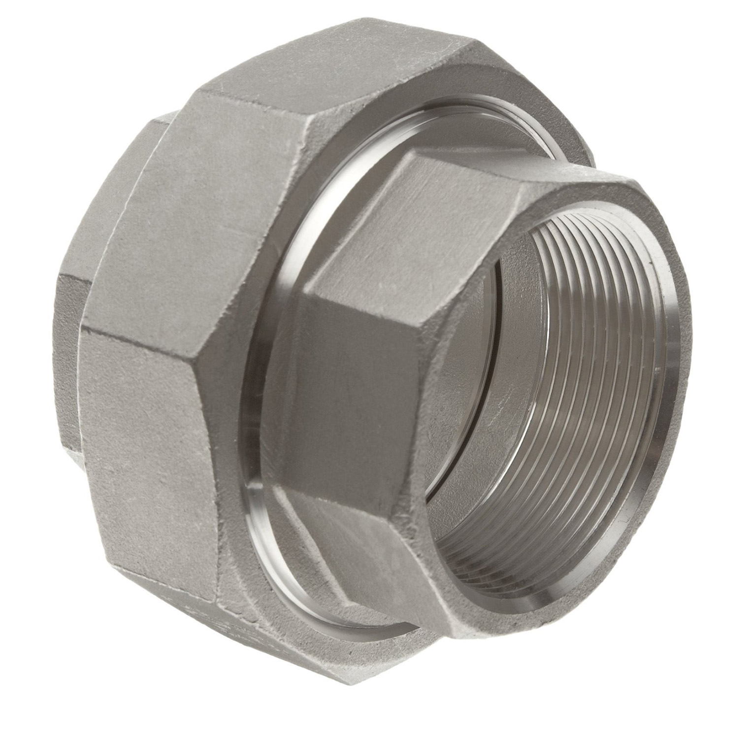 3/8” BSPT Female Threaded Union Stainless Steel 304 Cast Pipe Fitting Class 150