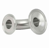 SANITARY 316L STAINLESS STEEL 3" x 2" CLAMP REDUCING TEE 