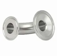 Stainless Steel Sanitary Clamp Reducing 90 Non Tapered Elbows