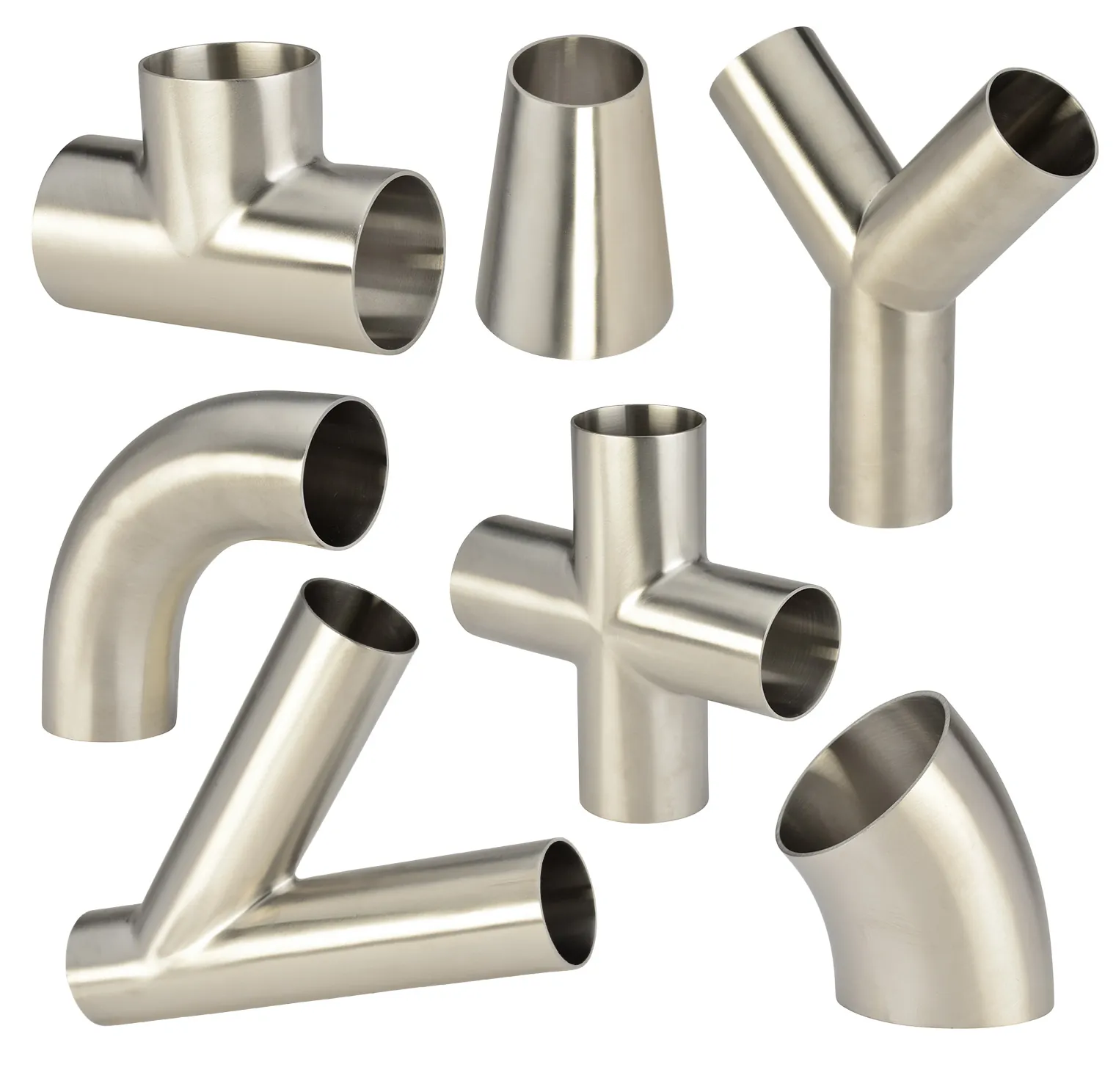 Stainless Steel Sanitary Weld 45 Degree Reducing Laterals