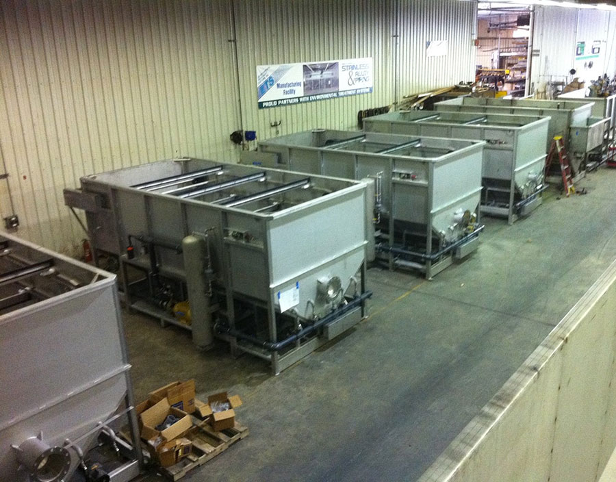 Production Manufacturing of Wastewater Treatment Systems