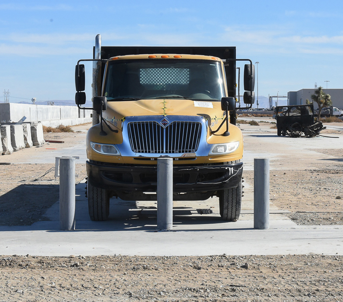 ASTM M30 Crash Rated Bollard Test