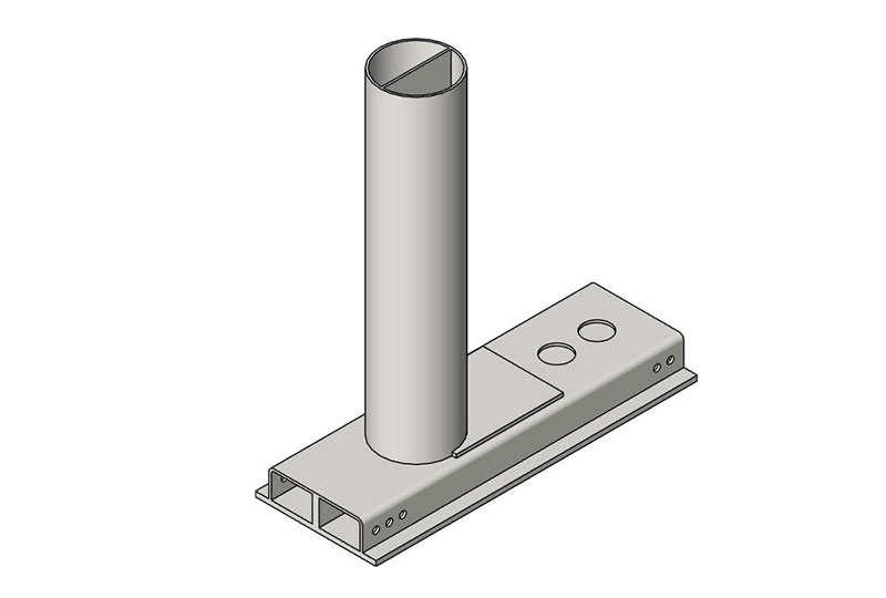 ASTM M50 Crash Rated Limited Foundation Fixed Bollards
