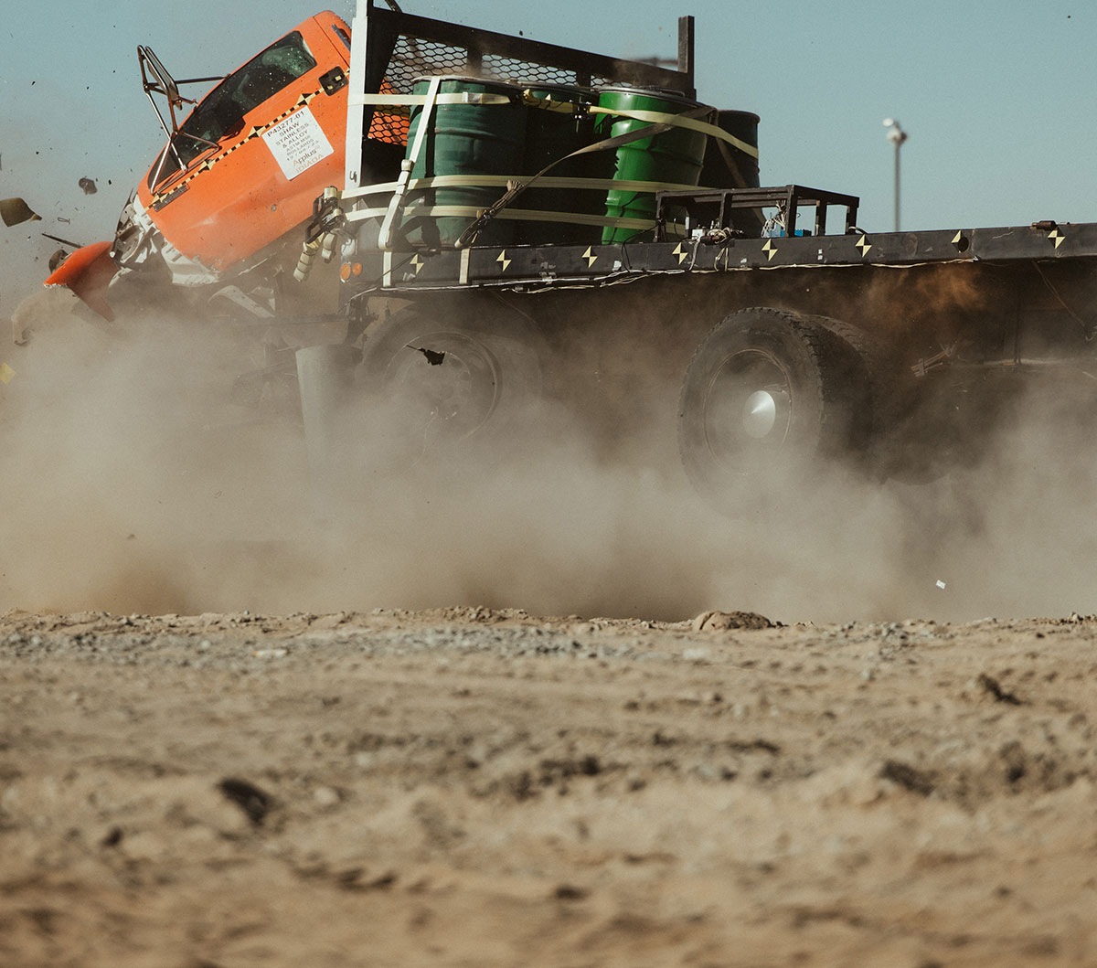 Bollard Crash Test 15,000 lb Truck