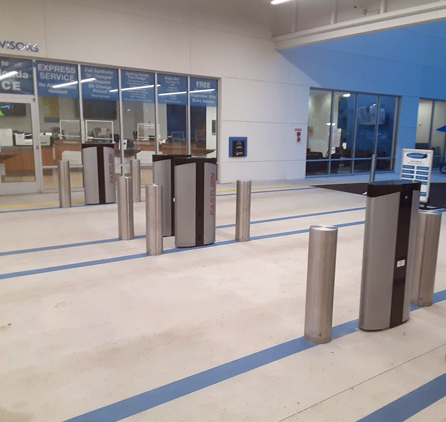 Bollards at Jenkins Honda of Leesburg