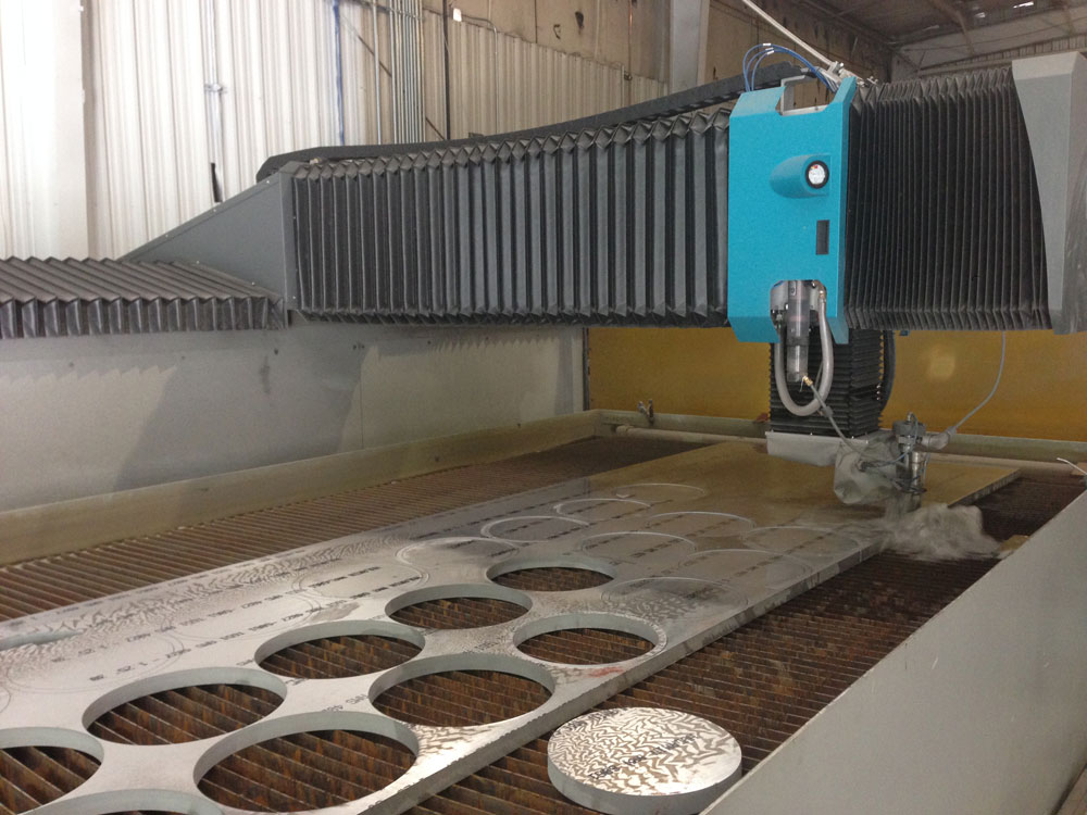 Waterjet Cutting Stainless Steal