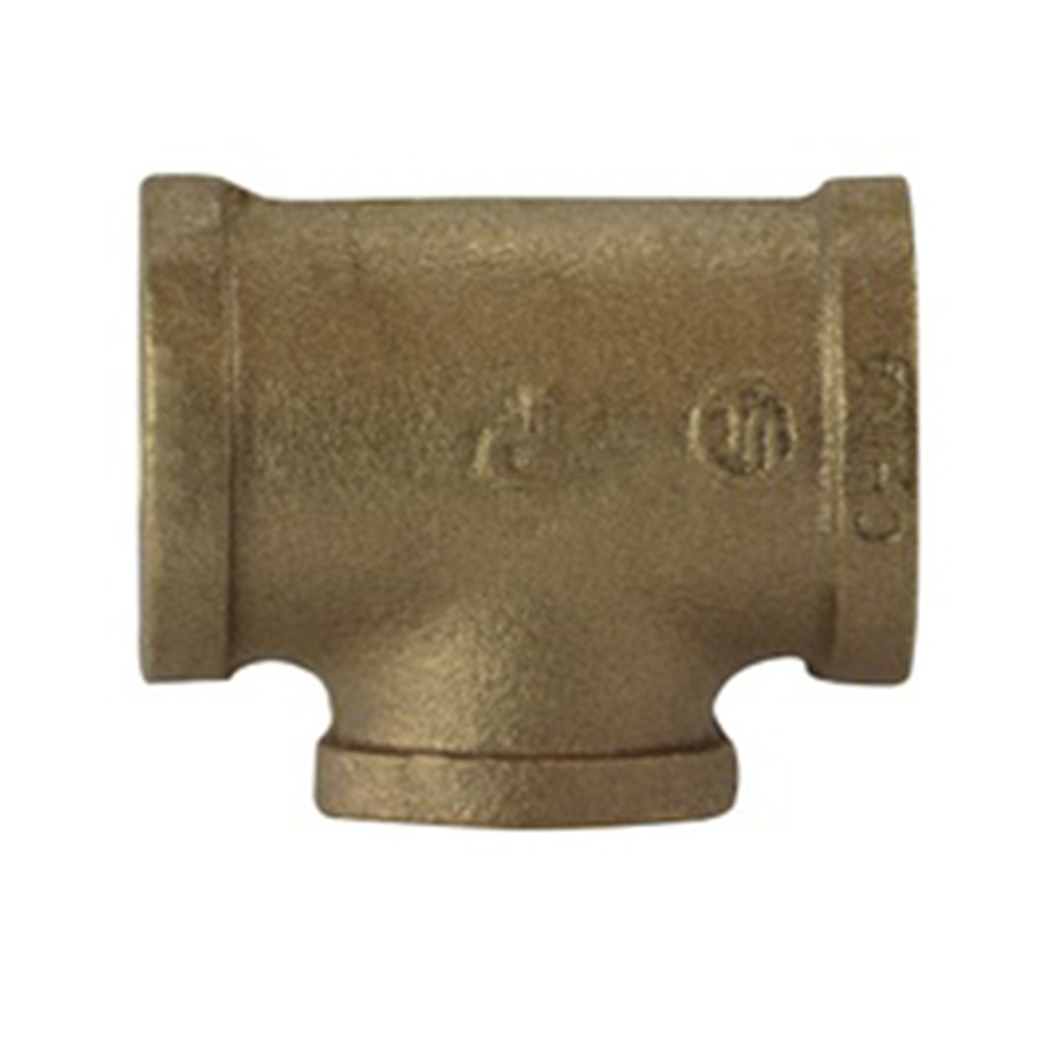 3/4 x 3/8 Bronze Reducing Branch Tee